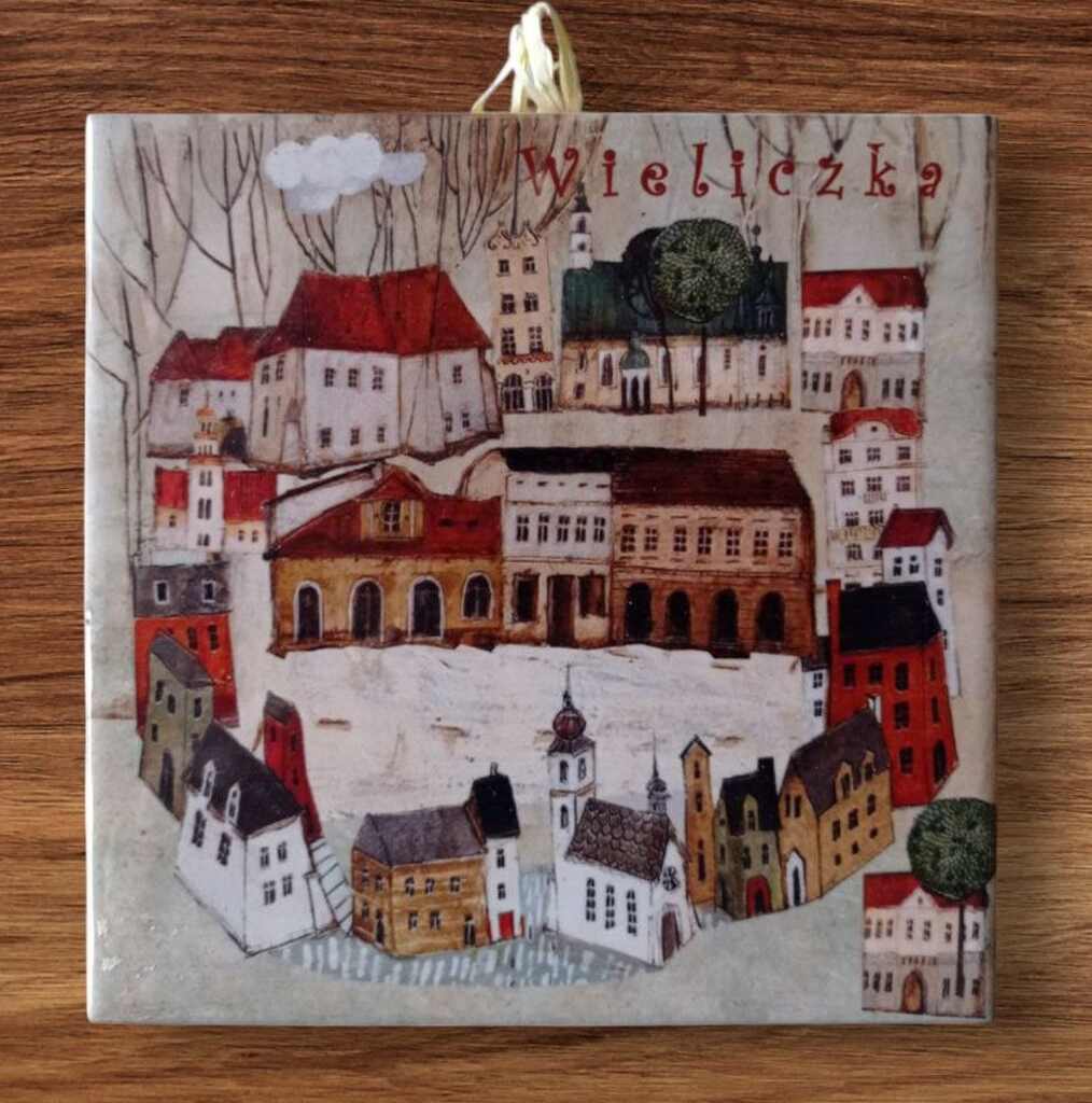 Kafel ceramiczny obrazek "Kamieniczki Wieliczki" dekoracja ścienna - obrazek 2