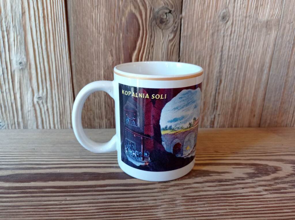 Kubek pamiątkowy Wieliczka – Kopalnia Soli, ceramika, unikatowy nadruk