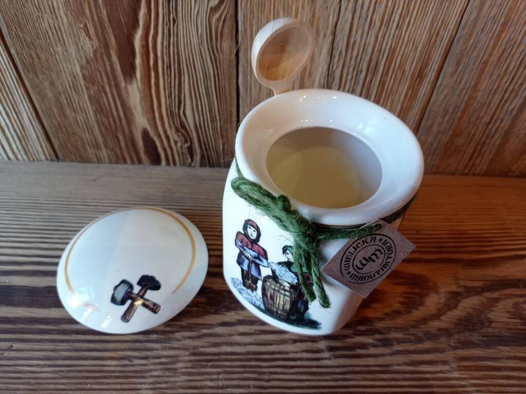 Ceramiczny pojemnik na sól Wieliczka – pamiątka z kopalni soli #1 - obrazek 5