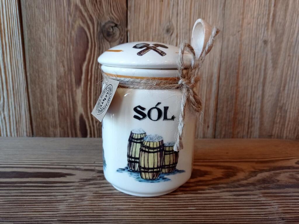 Ceramiczny pojemnik na sól Wieliczka – pamiątka z kopalni soli #1
