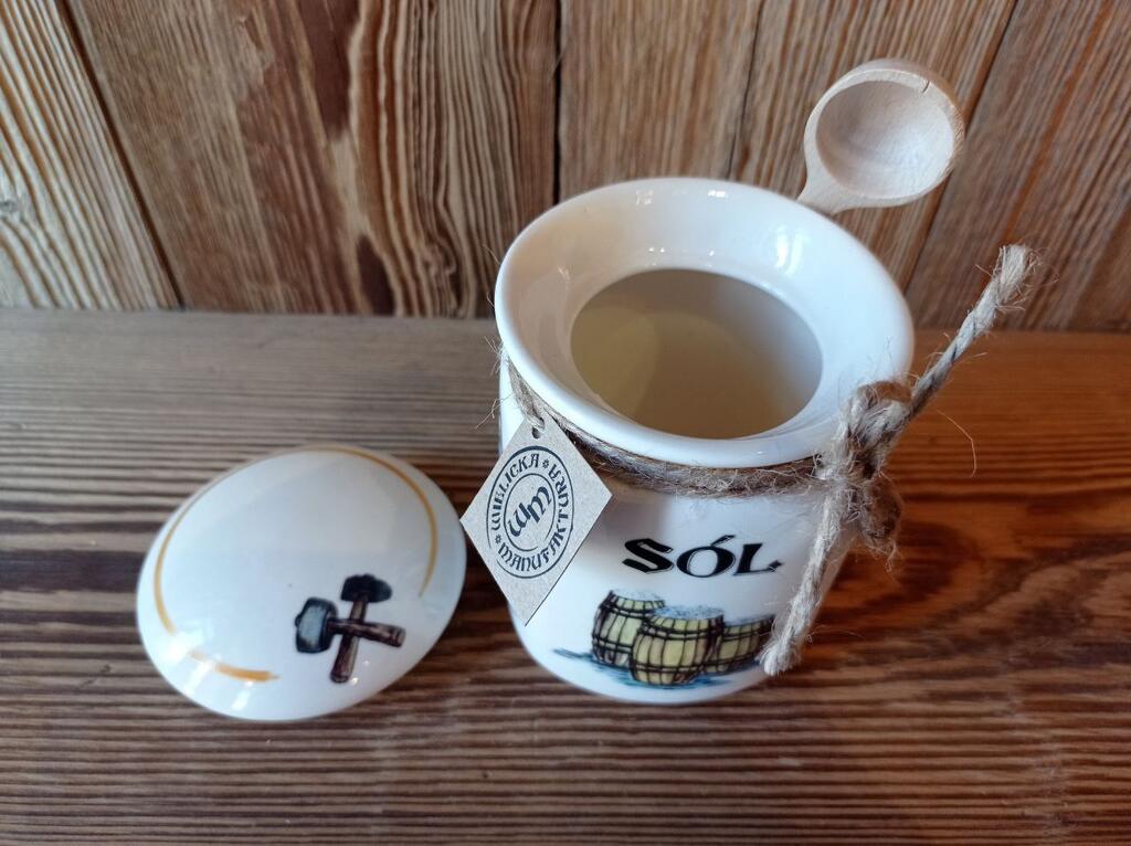 Ceramiczny pojemnik na sól Wieliczka – pamiątka z kopalni soli #1 - obrazek 6
