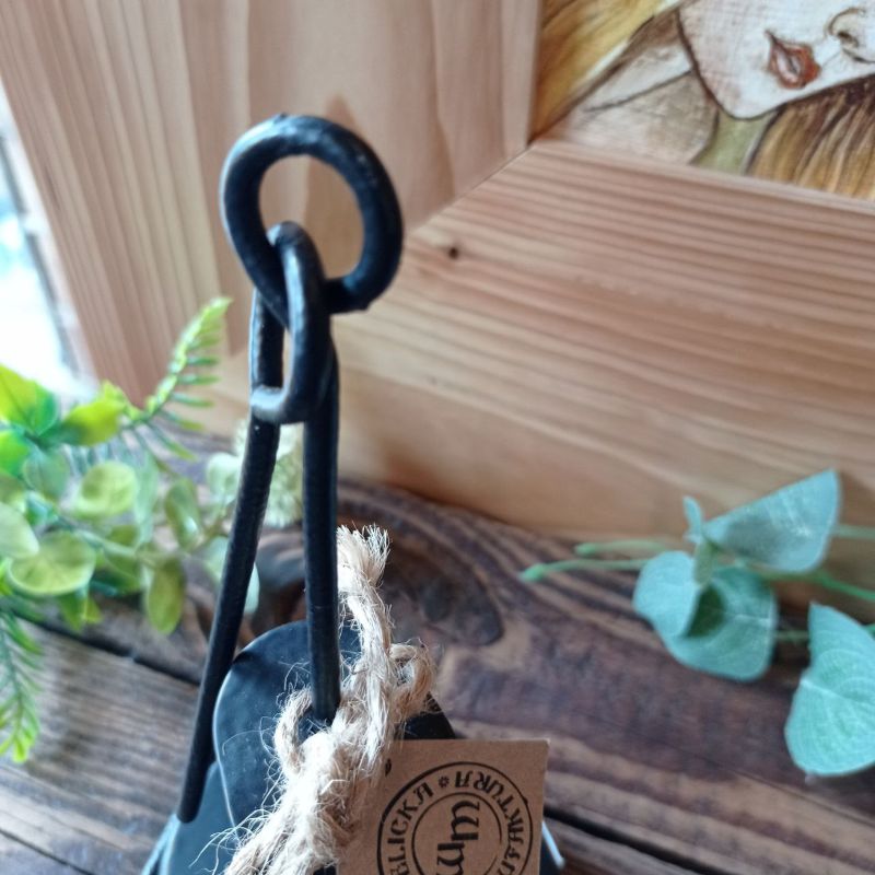 Ręcznie robiony metalowy kaganek dekoracyjny górniczy – świecznik na tealight, styl loft, industrialny, motyw historyczny - obrazek 4