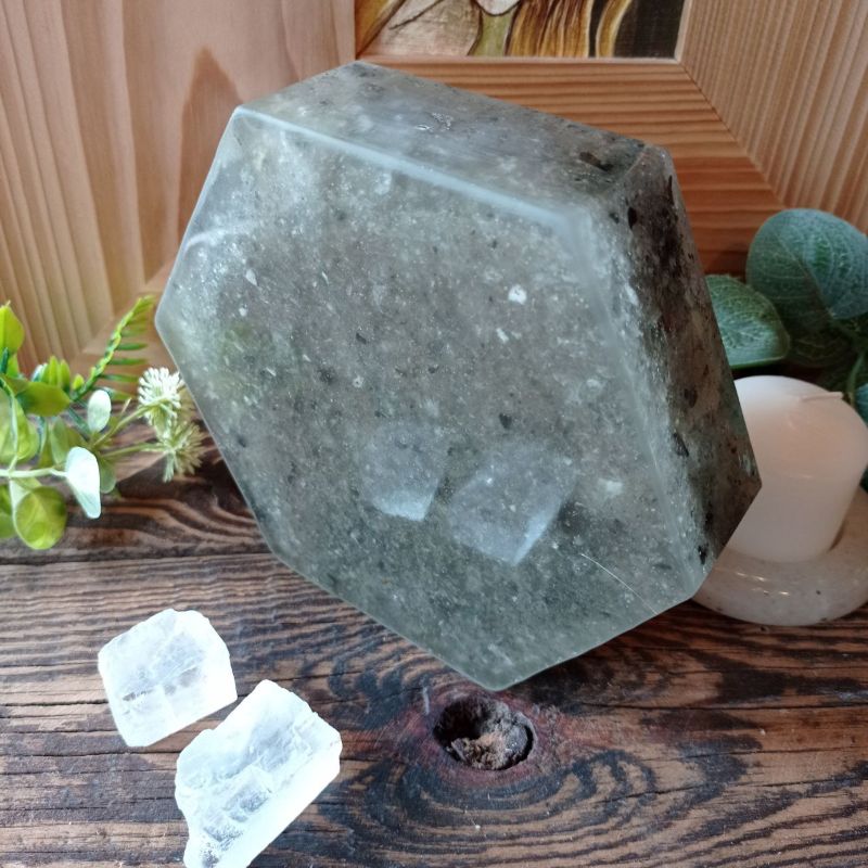 Solny Zegar Geometryczny – sześciokątny zegar z soli, nowoczesny design, naturalna dekoracja - obrazek 7